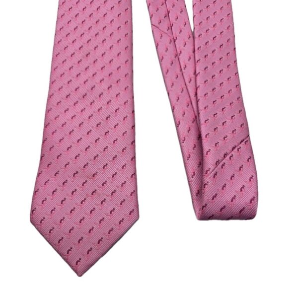 Susan G Komen KNOTS FOR HOPE Pink Ribbon All Over Print Men's Skinny Necktie Tie - Picture 3 of 6